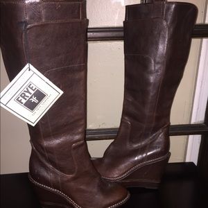 Frye Paige Wedge Boots